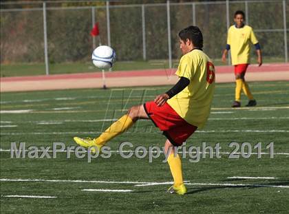 Thumbnail 2 in Vacaville Christian vs. Encina Prep (CIF SJS D6 Final) photogallery.