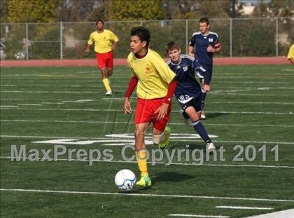 Thumbnail 3 in Vacaville Christian vs. Encina Prep (CIF SJS D6 Final) photogallery.