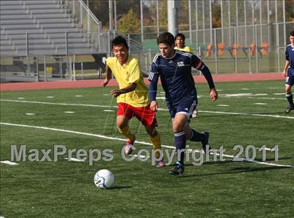 Thumbnail 3 in Vacaville Christian vs. Encina Prep (CIF SJS D6 Final) photogallery.