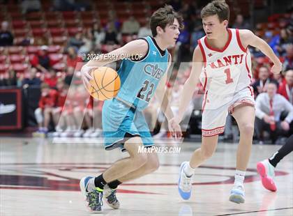 Thumbnail 3 in Canyon View vs. Manti (UHSAA 3A Quarterfinal) photogallery.