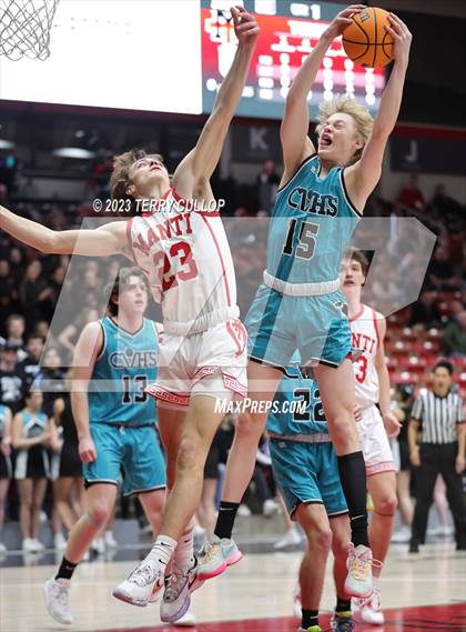 Thumbnail 2 in Canyon View vs. Manti (UHSAA 3A Quarterfinal) photogallery.