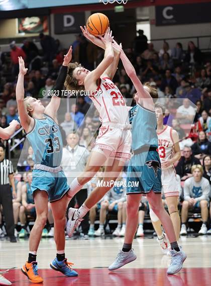 Thumbnail 1 in Canyon View vs. Manti (UHSAA 3A Quarterfinal) photogallery.