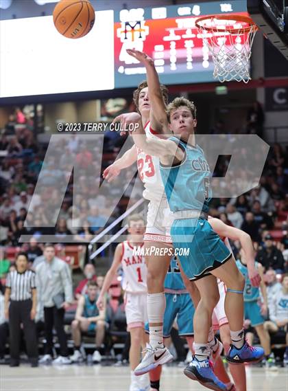 Thumbnail 2 in Canyon View vs. Manti (UHSAA 3A Quarterfinal) photogallery.
