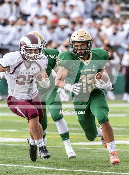Thumbnail 2 in La Salle Academy vs. Bishop Hendricken (Division 1 Final) photogallery.