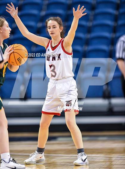 Thumbnail 2 in Lincoln County vs. Battle Mountain (NIAA State 2A semifinal) photogallery.