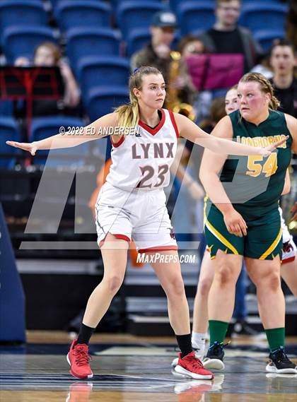 Thumbnail 1 in Lincoln County vs. Battle Mountain (NIAA State 2A semifinal) photogallery.