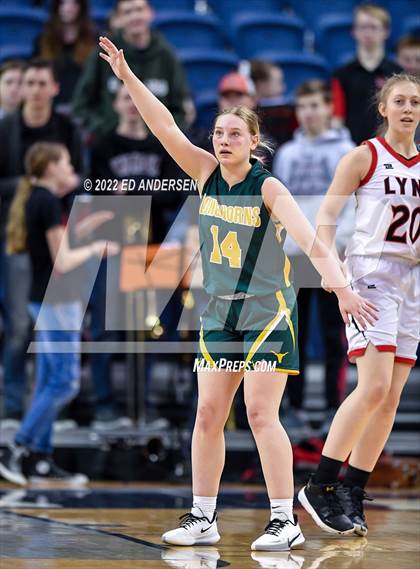 Thumbnail 2 in Lincoln County vs. Battle Mountain (NIAA State 2A semifinal) photogallery.