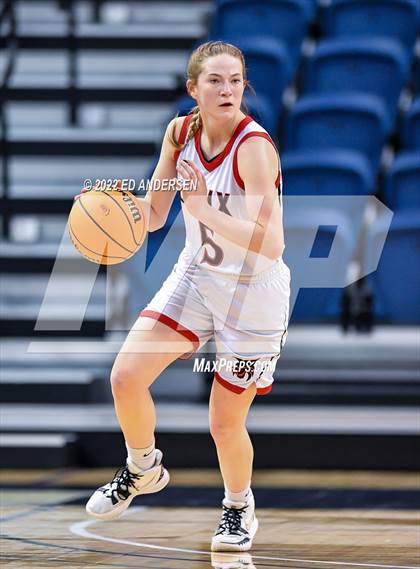Thumbnail 2 in Lincoln County vs. Battle Mountain (NIAA State 2A semifinal) photogallery.