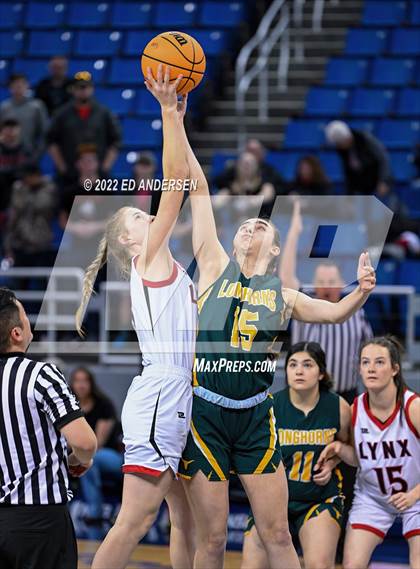 Thumbnail 2 in Lincoln County vs. Battle Mountain (NIAA State 2A semifinal) photogallery.