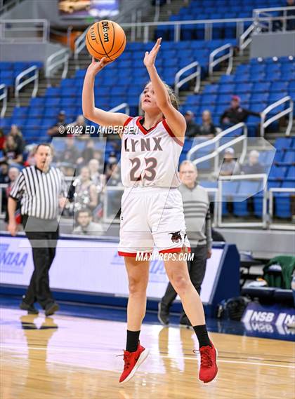 Thumbnail 2 in Lincoln County vs. Battle Mountain (NIAA State 2A semifinal) photogallery.