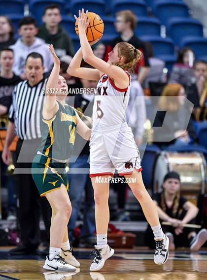 Thumbnail 2 in Lincoln County vs. Battle Mountain (NIAA State 2A semifinal) photogallery.