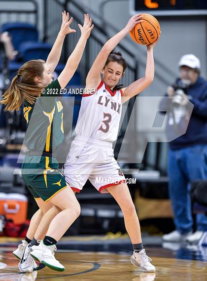 Thumbnail 2 in Lincoln County vs. Battle Mountain (NIAA State 2A semifinal) photogallery.