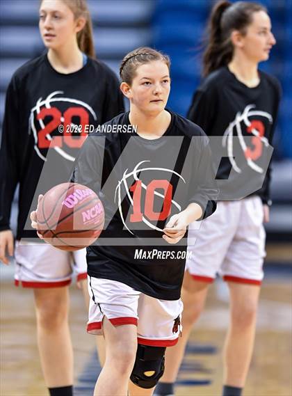 Thumbnail 2 in Lincoln County vs. Battle Mountain (NIAA State 2A semifinal) photogallery.