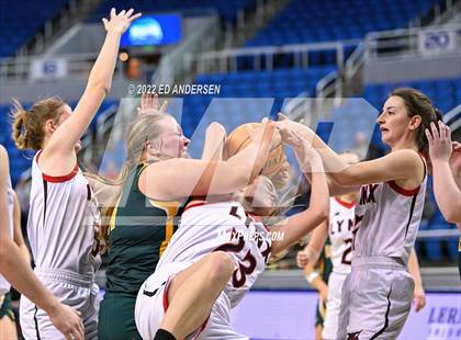 Thumbnail 2 in Lincoln County vs. Battle Mountain (NIAA State 2A semifinal) photogallery.