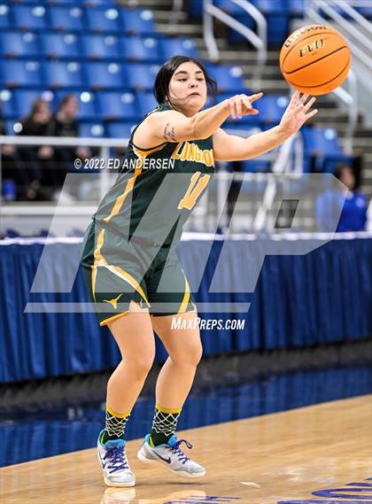 Thumbnail 2 in Lincoln County vs. Battle Mountain (NIAA State 2A semifinal) photogallery.