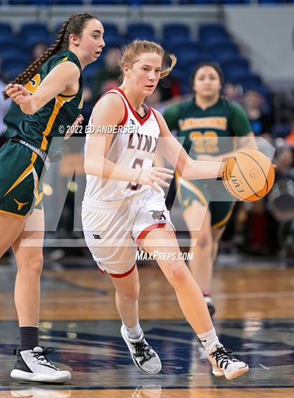 Thumbnail 2 in Lincoln County vs. Battle Mountain (NIAA State 2A semifinal) photogallery.