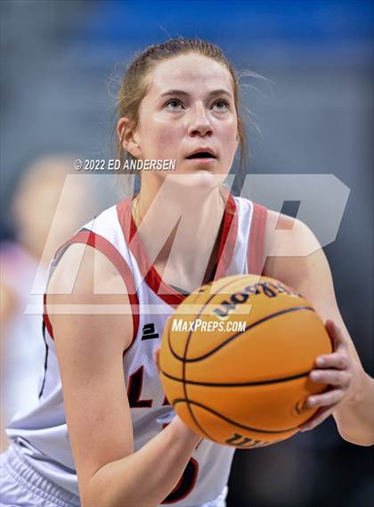 Thumbnail 2 in Lincoln County vs. Battle Mountain (NIAA State 2A semifinal) photogallery.