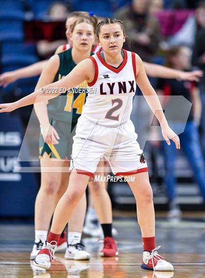 Thumbnail 3 in Lincoln County vs. Battle Mountain (NIAA State 2A semifinal) photogallery.