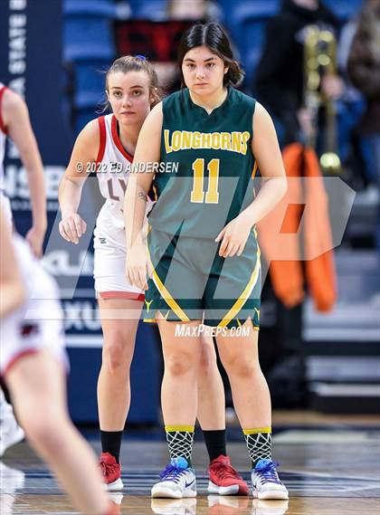 Thumbnail 3 in Lincoln County vs. Battle Mountain (NIAA State 2A semifinal) photogallery.