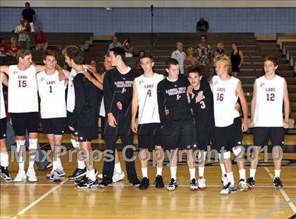 Thumbnail 3 in Laguna Beach vs. Santa Fe Christian (CIF SoCal D3 Vollleyball Final) photogallery.
