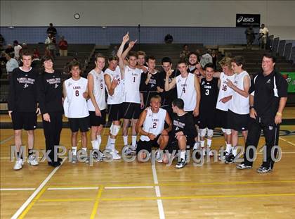 Thumbnail 1 in Laguna Beach vs. Santa Fe Christian (CIF SoCal D3 Vollleyball Final) photogallery.