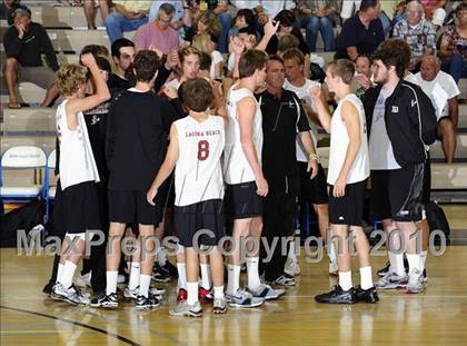 Thumbnail 1 in Laguna Beach vs. Santa Fe Christian (CIF SoCal D3 Vollleyball Final) photogallery.