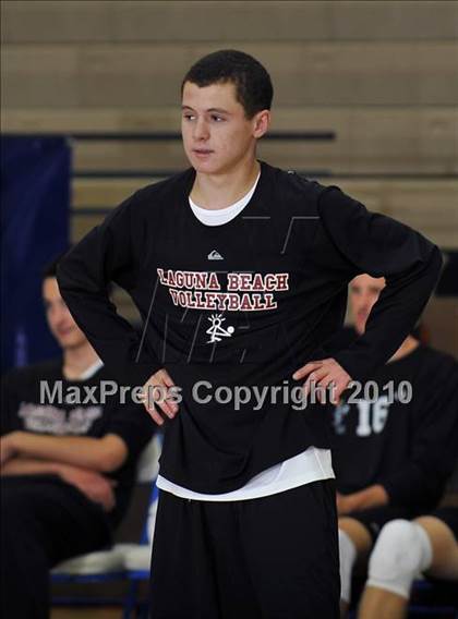 Thumbnail 3 in Laguna Beach vs. Santa Fe Christian (CIF SoCal D3 Vollleyball Final) photogallery.