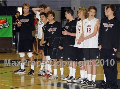 Thumbnail 1 in Laguna Beach vs. Santa Fe Christian (CIF SoCal D3 Vollleyball Final) photogallery.