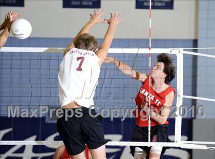 Thumbnail 1 in Laguna Beach vs. Santa Fe Christian (CIF SoCal D3 Vollleyball Final) photogallery.