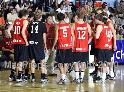 Thumbnail 2 in Laguna Beach vs. Santa Fe Christian (CIF SoCal D3 Vollleyball Final) photogallery.