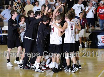 Thumbnail 1 in Laguna Beach vs. Santa Fe Christian (CIF SoCal D3 Vollleyball Final) photogallery.