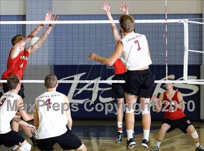 Thumbnail 2 in Laguna Beach vs. Santa Fe Christian (CIF SoCal D3 Vollleyball Final) photogallery.