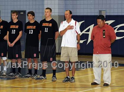 Thumbnail 1 in Laguna Beach vs. Santa Fe Christian (CIF SoCal D3 Vollleyball Final) photogallery.