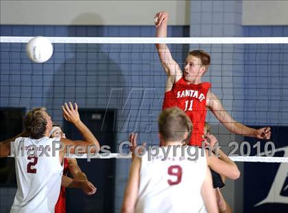 Thumbnail 1 in Laguna Beach vs. Santa Fe Christian (CIF SoCal D3 Vollleyball Final) photogallery.