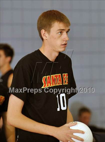 Thumbnail 2 in Laguna Beach vs. Santa Fe Christian (CIF SoCal D3 Vollleyball Final) photogallery.