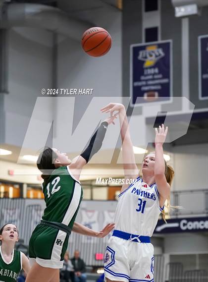 Thumbnail 2 in Pendleton Heights vs Jennings County (Sneakers for Santa Shootout) photogallery.