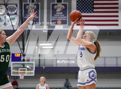 Thumbnail 3 in Pendleton Heights vs Jennings County (Sneakers for Santa Shootout) photogallery.