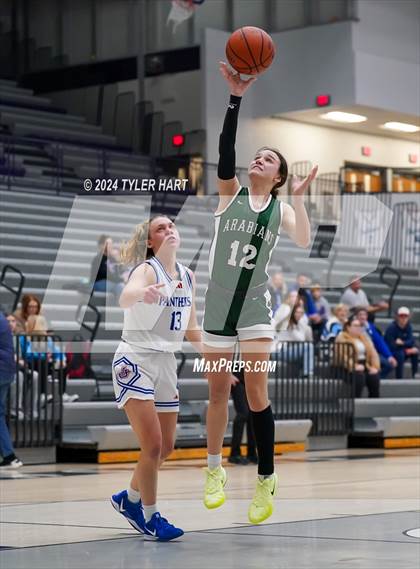 Thumbnail 3 in Pendleton Heights vs Jennings County (Sneakers for Santa Shootout) photogallery.