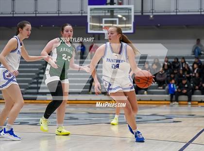 Thumbnail 3 in Pendleton Heights vs Jennings County (Sneakers for Santa Shootout) photogallery.