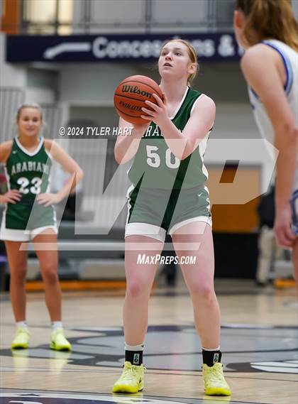 Thumbnail 2 in Pendleton Heights vs Jennings County (Sneakers for Santa Shootout) photogallery.