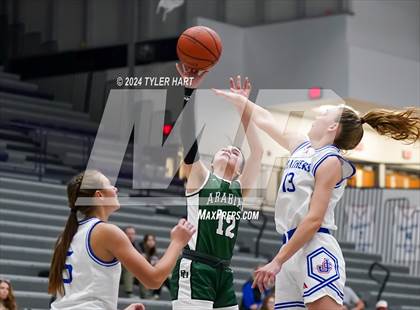 Thumbnail 1 in Pendleton Heights vs Jennings County (Sneakers for Santa Shootout) photogallery.