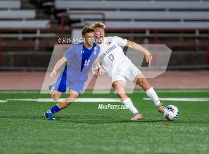 Thumbnail 2 in Guerin Catholic vs. Indianapolis Bishop Chatard (IHSAA 2A State Final) photogallery.