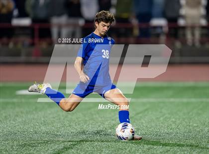 Thumbnail 2 in Guerin Catholic vs. Indianapolis Bishop Chatard (IHSAA 2A State Final) photogallery.