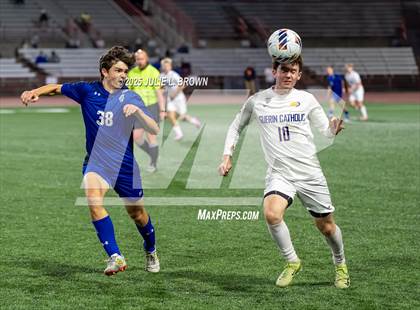 Thumbnail 3 in Guerin Catholic vs. Indianapolis Bishop Chatard (IHSAA 2A State Final) photogallery.