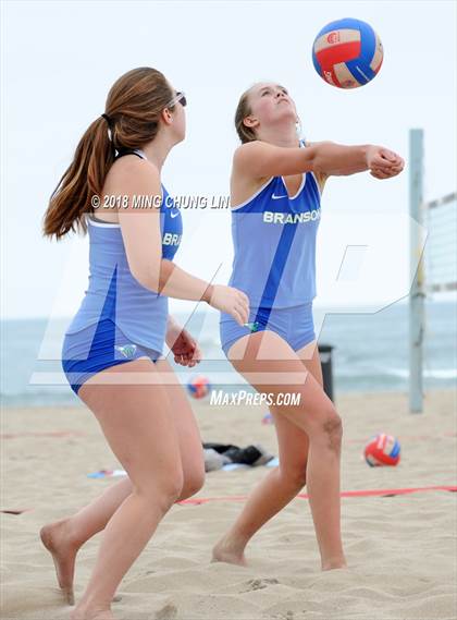 Thumbnail 3 in Academy of Our Lady of Peace vs. Branson (IBVL Competition Semifinal) photogallery.