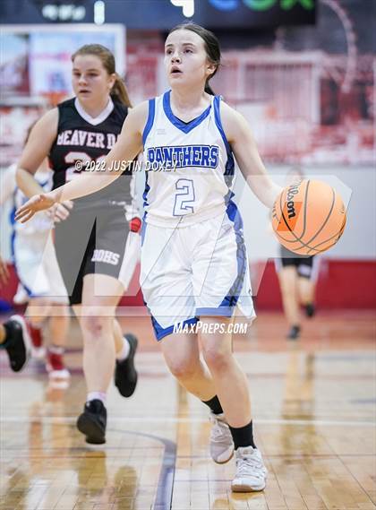Thumbnail 3 in Pahranagat Valley vs. Beaver Dam (NIAA Class 1A State Girls Quarterfinal) photogallery.