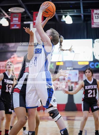 Thumbnail 1 in Pahranagat Valley vs. Beaver Dam (NIAA Class 1A State Girls Quarterfinal) photogallery.
