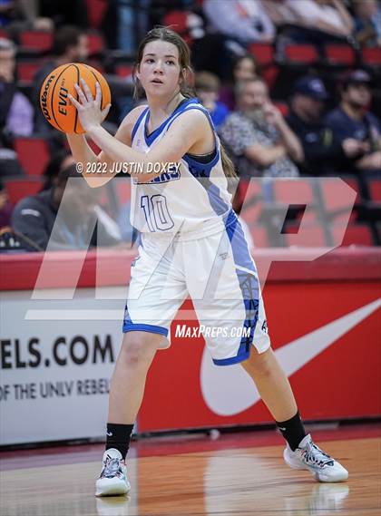 Thumbnail 1 in Pahranagat Valley vs. Beaver Dam (NIAA Class 1A State Girls Quarterfinal) photogallery.