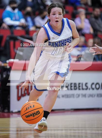 Thumbnail 2 in Pahranagat Valley vs. Beaver Dam (NIAA Class 1A State Girls Quarterfinal) photogallery.