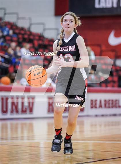 Thumbnail 2 in Pahranagat Valley vs. Beaver Dam (NIAA Class 1A State Girls Quarterfinal) photogallery.